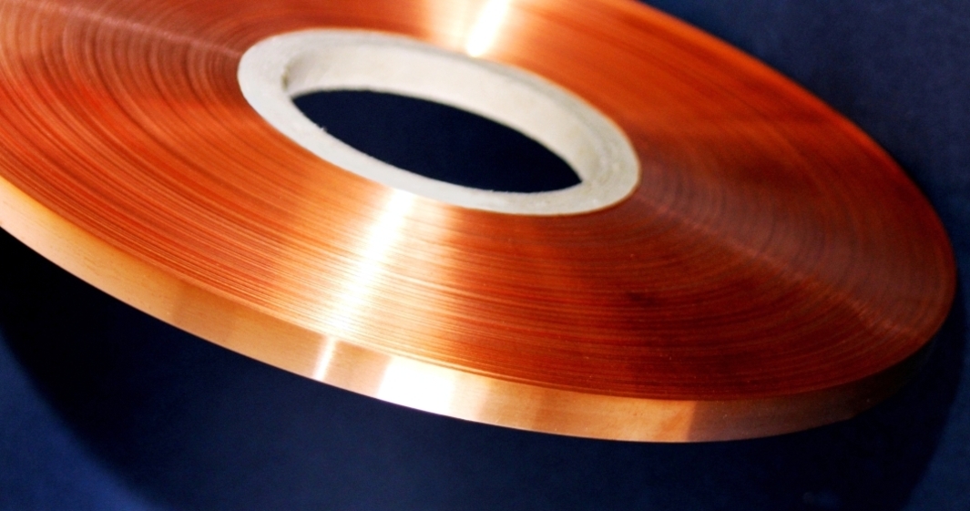 Copper strips for cables shielding 